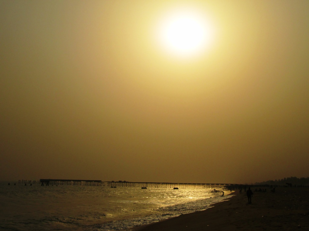 Harmattan sur la plage de Lomé
